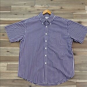 Brooks Brothers Purple and White Casual Button Down Shirt